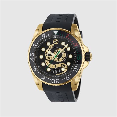 gucci snake watch|gucci dive watch 45mm snake.